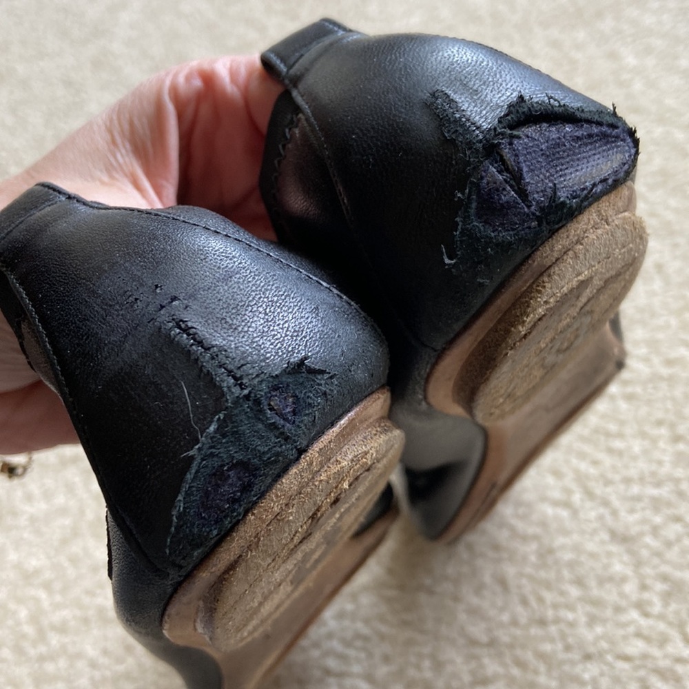 CHANEL - black flats - size 40 US10 - Picture 9 of 10